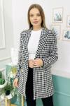 159785 Kazayagi Desen Astarli Blazer Ceket